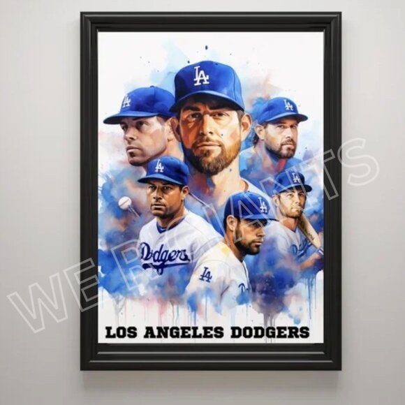 Los Angeles Dodgers Poster Art Print 11x17 Great Gift for Dodger Fans - Picture 1 of 2